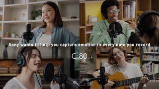 C-80 unidirectional condenser microphone, ideal for capturing voices, instruments | Sony Official