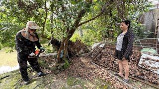 Single Mom Speaks Help Clean up Mowing the Overgrown Yard makes Her Happy