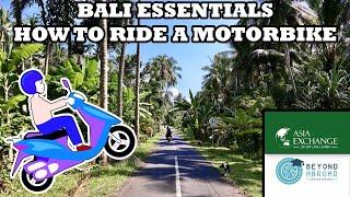 HOW TO RIDE A MOTORBIKE IN BALI