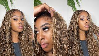 SUMMER VIBE | UNDER 5 MINUTE QUICK GLUELESS WIG INSTALL! FT. Julia Hair