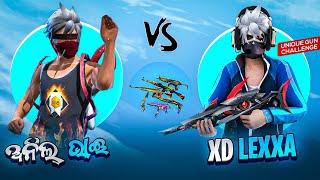 XD LEXXA ଦେଲା UNIQUE GUN CHALLENGE  | Friendly 1 VS 1  |  Vs ️ | Odia Free Fire