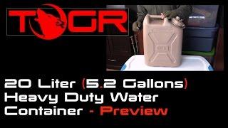 20 Liter 5.2 Gallons Heavy Duty Water Container - Preview