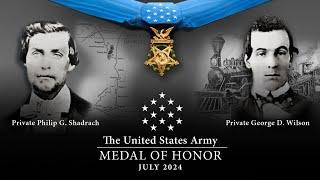 Medal of Honor awarded to Civil War Union soldiers