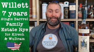 Willett 7 years old Family Estate Rye Whiskey - Single Barrel #2611 for Kirsch & WuDram