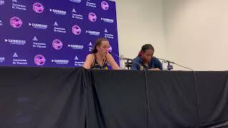 Indiana Fever: Caitlin Clark, Aliyah Boston, Christie Sides speak with reporters after win vs Sparks