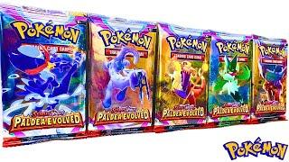 5 PALDEA EVOLVED POKEMON BOOSTER PACKS OPENING | SCARLET & VIOLET PALDEA EVOLVED BOOSTER PACKS