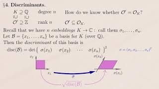 [ANT13] Dedekind domains, integral closure, discriminants... and some other loose ends