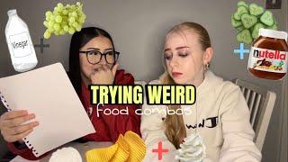 TRYING WEIRD FOOD COMBOS!