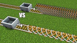 Testing illegal Minecart rail techniques