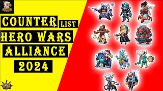 Counter List Of All Factions Best Team 2024 | Hero Wars Mobile Alliance