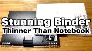 Stunning Loose Leaf Binder Thinner Than A Notebook! Tefrenu Ring Note Review