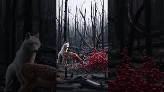 The Wolf and the Deer: From Rivals to One. Part 1. #stories #animals #friends #shortvideo  #ai