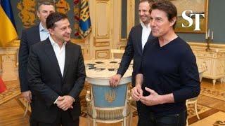 Tom Cruise meets Ukrainian president Volodymyr Zelenskiy