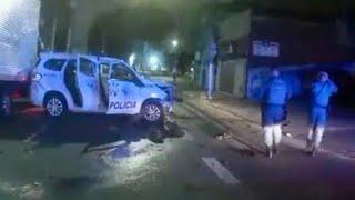 Policiais batem viatura durante racha em São Paulo, veja!