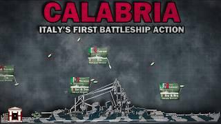 Italy's First Battleship Engagement of WW2: The Battle of Calabria, 1940 - Animated