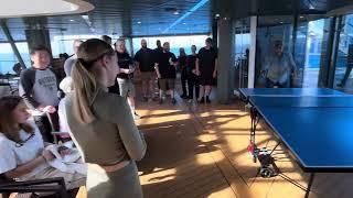 Ping Pong Tournament on MSC Meraviglia Round 1