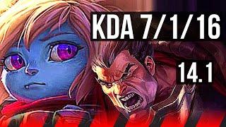 POPPY vs DARIUS (TOP) | 7/1/16, Godlike | KR Grandmaster | 14.1