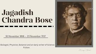 Jagadish Chandra Bose | By N.P.v.