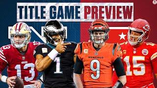 NFC/AFC Championship PREVIEW: EARLY PICKS for 49ers vs Eagles & Bengals vs Chiefs I CBS Sports HQ