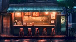 Feeling Peaceful in Rainy Night Vibes ~ 1980's Lofi Ambient & Chill Beats to study, relax, sleep...