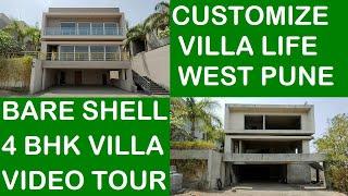 | READY 4 BEDROOM BARE SHELL VILLA 3769 SQFT FOR SALE AT BHUGAON 10mins FROM CHANDNI CHOWK PUNE |