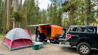 DIY Squaredrop Camper Pod Setup at Yellowstone National Park!