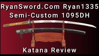 RyanSword Ryan1335 Semi-Custom 1095DH Koshi-Zori Katana Review