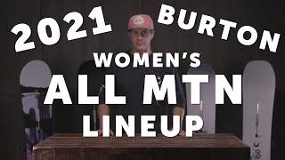 2021 Burton Women's All Mountain Snowboard Lineup