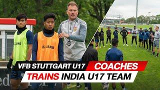 India U17 Football Team Training under VfB Stuttgart Coaches | Building up during intense pressure