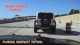 Woman in Jeep Wrangler Leads Trooper on Wild Chase | Florida Highway Patrol