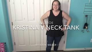 The new LuLaRoe Kristina v neck tank sizing on me