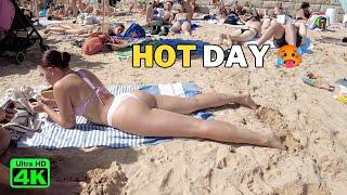 Bikini Beach Girls  Hot Sunny Days On The Beaches Of Cascais Portugal - Beach walk 4K