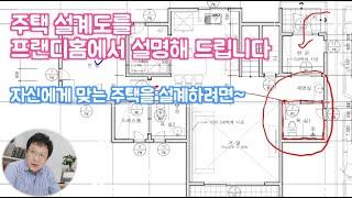 넓은 마당이 특징인 남양주 주택- 주택 설계 전문가가 예비 건축주분들을 위한 설계도 설명