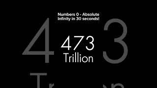 Numbers 0 - Absolute Infinity in 30 seconds! #numbers #absoluteinfinity