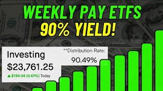 Buying WEEKLY PAY ETFs with 90% Yield and MASSIVE Upside!