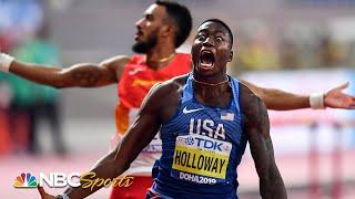 Grant Holloway's massive upset brings 110m hurdle crown back to America | NBC Sports