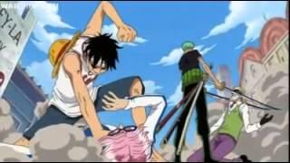 Luffy and Zoro VS Coby and Helmeppo