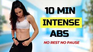 10 MIN INTENSE ABS WORKOUT l NO EQUIPMENT | Home workout