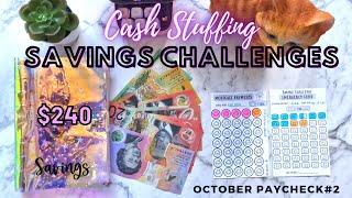 CASH STUFFING | SAVINGS CHALLENGES | DEBT FREE JOURNEY | SAVVY BUDGETING
