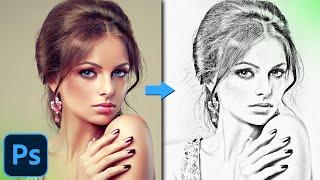 How to convert your Image into A Pencil Sketch in Photoshop 2022 in Hindi I Sketch Effect Photoshop