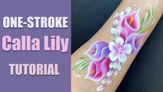 One Stroke Calla Lily: Face Painting Tutorial