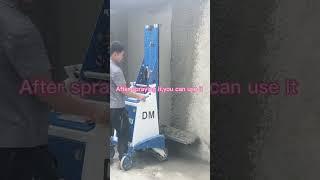 DM automatic plastering machine #construction #work #plaster #spraying