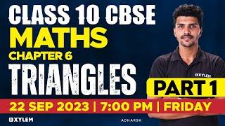 Class 10 CBSE Maths - Chapter 6 | Triangles - Part 1 | Xylem Class 10 CBSE