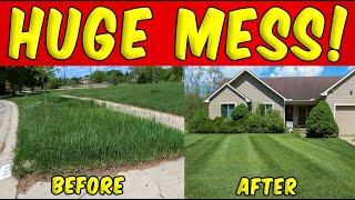 NEGLECTED PROPERTY?! Watch Us Mow It! (Oddly Satisfying)