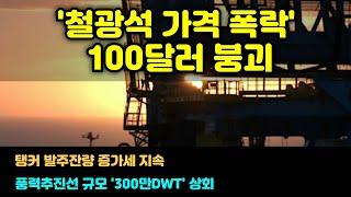 [CC한글자막]‘철광석 가격 폭락’ 100달러선 붕괴