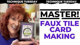  Faux Tile Card Making Tutorial 