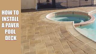 How to Install a Paver Pool Deck