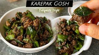 Karepak Gosh  Bangalore style curry leaves meat fry recipe by @foodkajahan