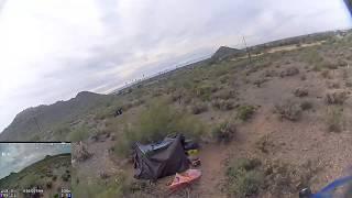 Arizona FPV Drone searching for sexual predator chasing women hiking on the mountainside.