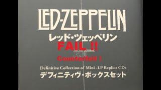 FAIL !! Counterfeit Led Zeppelin Definitive Japan CD Mini-LP Box Set ....Bogus !!!!!